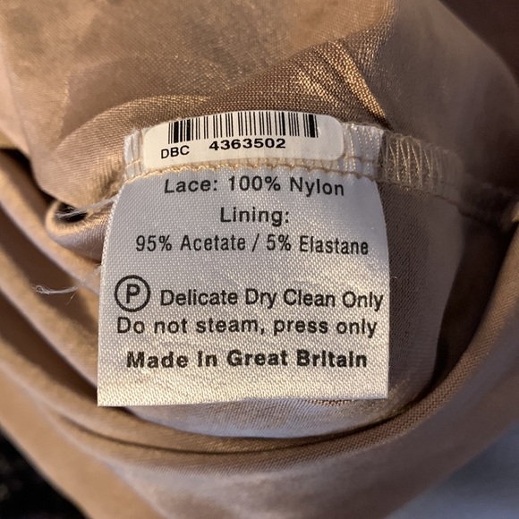 Tiffany Rose maternity Imogene black lace cap sleeve mini /midi dress size UK 3 - Picture 12 of 13